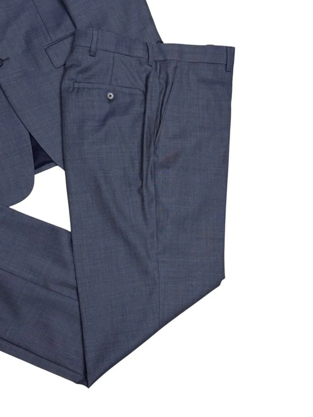 JOS A BANK Wool Business Suit Blue Blazer Dress Pants Formal Jacket Mens 39L